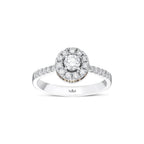 0.57 Karat Swan Diamante Anello