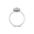 0.57 Karat Swan Diamante Anello
