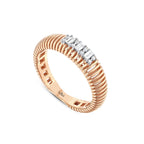 0.16 Karat Baget Diamante Anello