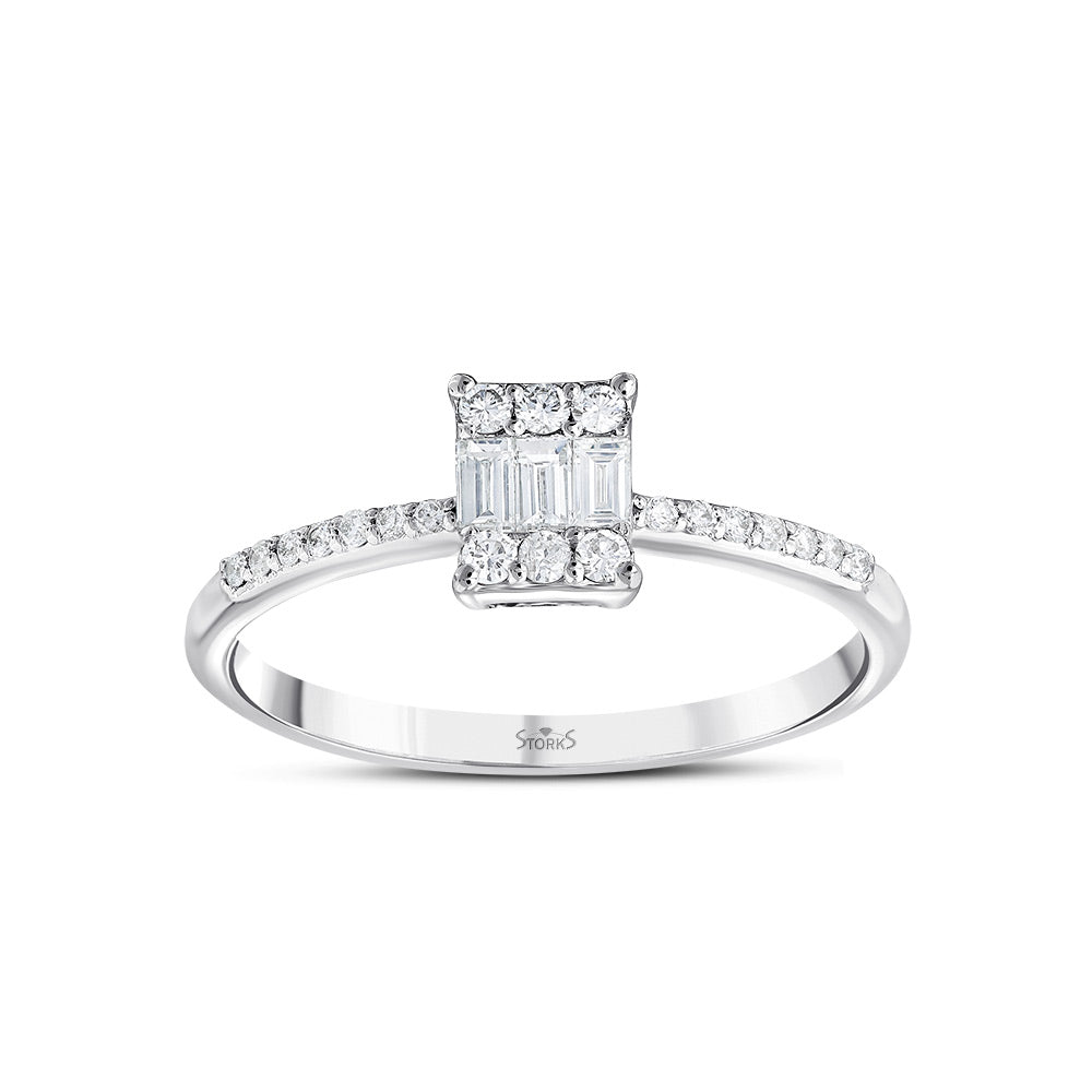 0.25 Karat Anna Baget Diamante Anello