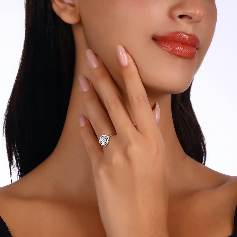 0.41 Karat Vuelta Diamante Anello
