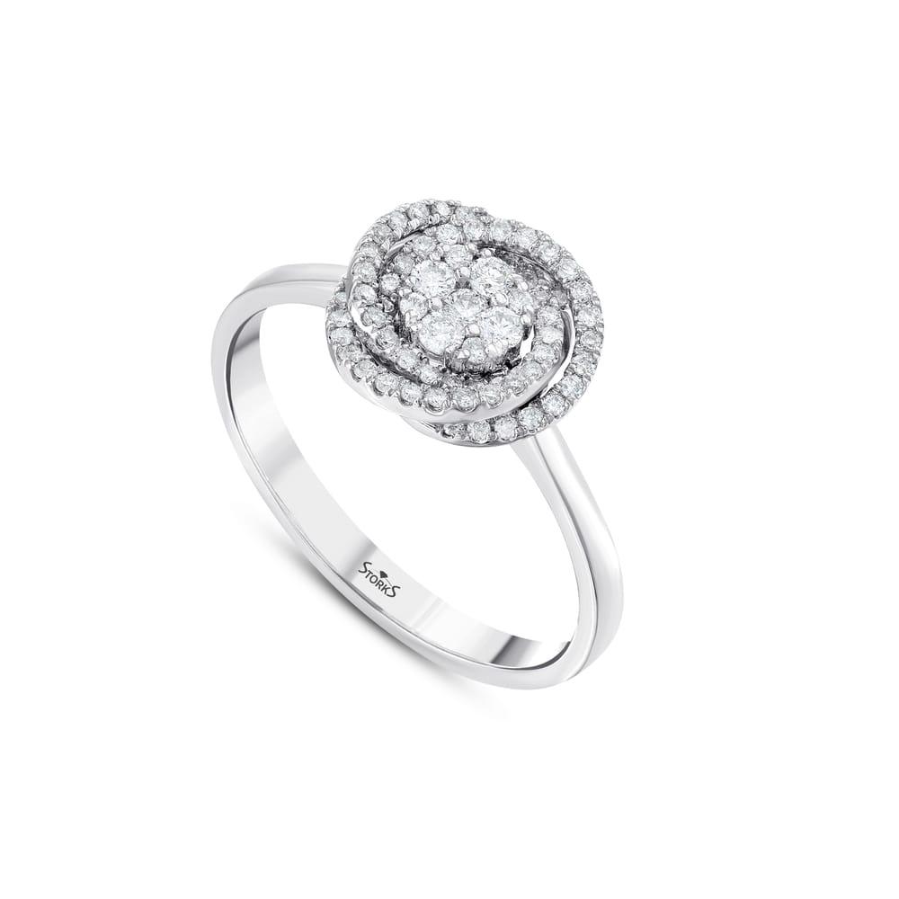0.41 Karat Vuelta Diamante Anello