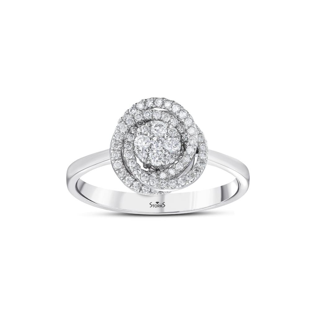 0.41 Karat Vuelta Diamante Anello