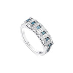 1.16 Karat Deep Blue Baget Yüzük