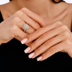 0.96 Karat Fancy Diamante Anello