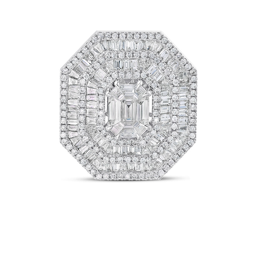 2.76 Karat Baget Diamante Anello