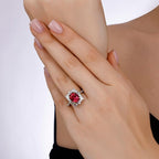 3.52 Karat Yakut Diamante Anello