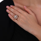 1.30 Karat Baget Diamante Anello