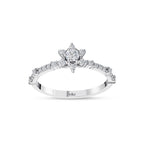 0.39 Karat Flora Diamante Anello