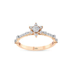 0.39 Karat Flora Diamante Anello