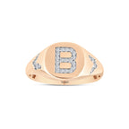 0.13 Karat B Harf Diamante Anello