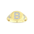 0.13 Karat B Harf Diamante Anello