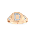 0.12 Karat D Harf Diamante Anello
