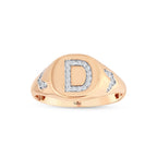 0.12 Karat D Harf Diamante Anello