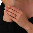 0.08 Karat I Harf Diamante Anello
