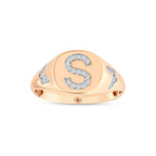 0.12 Karat S Harf Diamante Anello