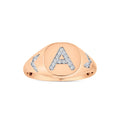 0.11 Karat A Harf Pırlanta Yüzük