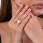 0.09 Karat J Harf Diamante Anello