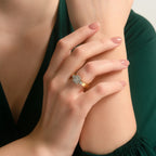 0.47 Karat Baget Diamante Storks Anello