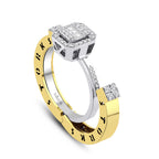 0.47 Karat Baget Diamante Storks Anello