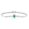 0.54 Karat Laranj Zümrüt Diamante Bracciale