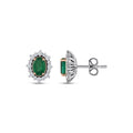 1.24 Karat Laranj Zümrüt Diamante Orecchini