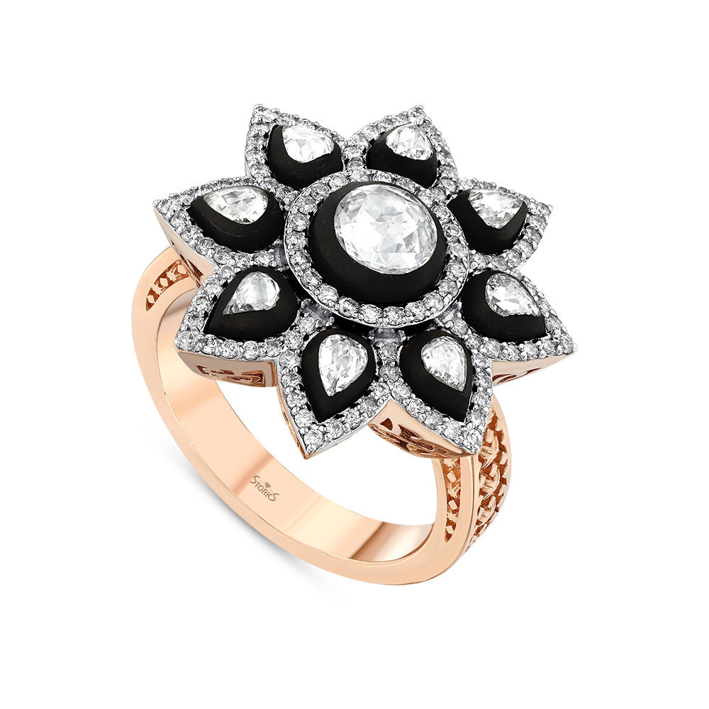1.44 Karat Verde Elmas Diamante Anello
