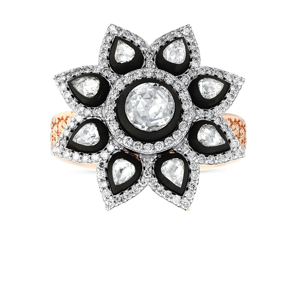 1.44 Karat Verde Elmas Diamante Anello