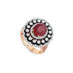 4.07 Karat Elmas Yakut Diamante Anello
