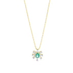 0.35 Karat Molino Zümrüt Baget Diamante Collana
