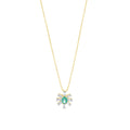 0.35 Karat Molino Zümrüt Baget Diamante Collana