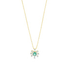 0.35 Karat Molino Zümrüt Baget Diamante Collana