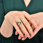 2.36 Karat Zümrüt Diamante Anello