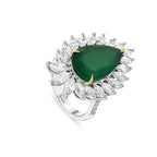 11.40 карата Nova натуральный изумруд бриллиантовое кольцо