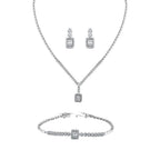 2.86 Karat Baget Pırlanta Set