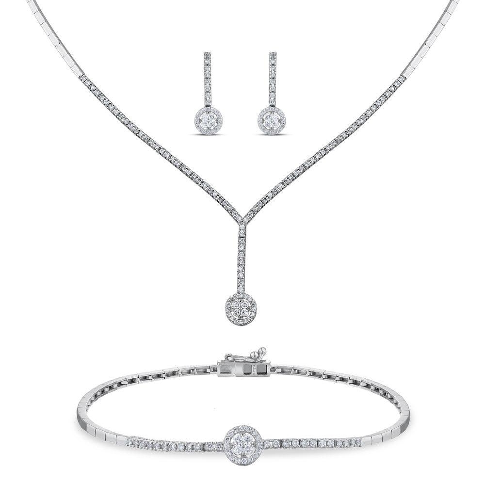 1.23 Karat Fides Diamante Parure