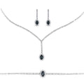 3.20 Karat Voeu Safir Diamante Parure