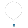 21.51 Karat Blue Topaz Pırlanta Gerdanlık