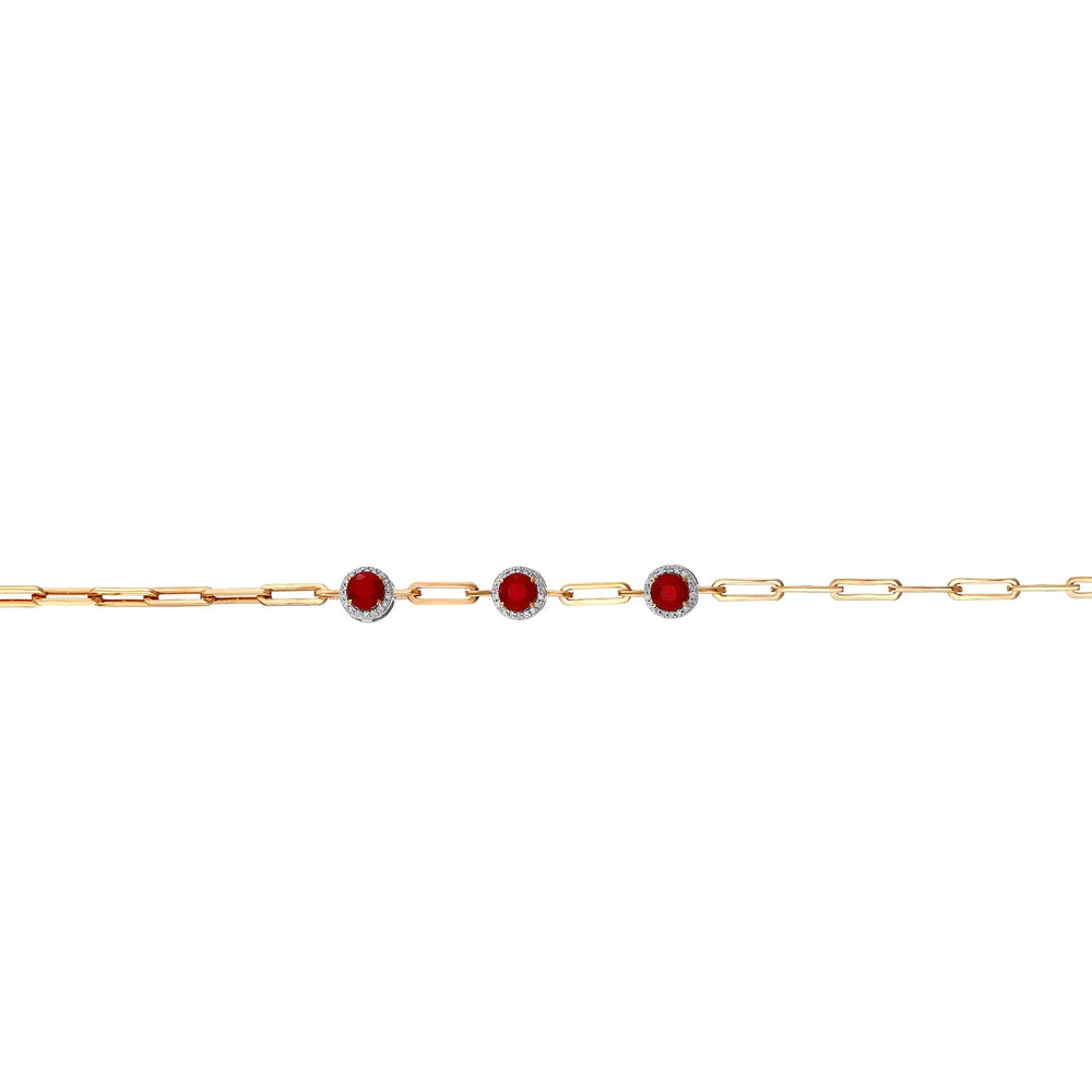 1.99 Karat Cherry Yakut Pırlanta Bileklik