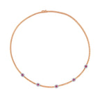 1.33 Karat Yakut Diamante Collana