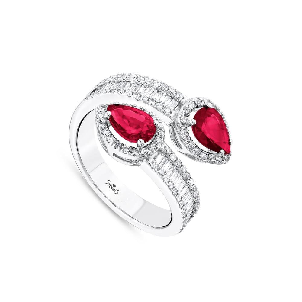2.45 Karat Yakut Diamante Anello