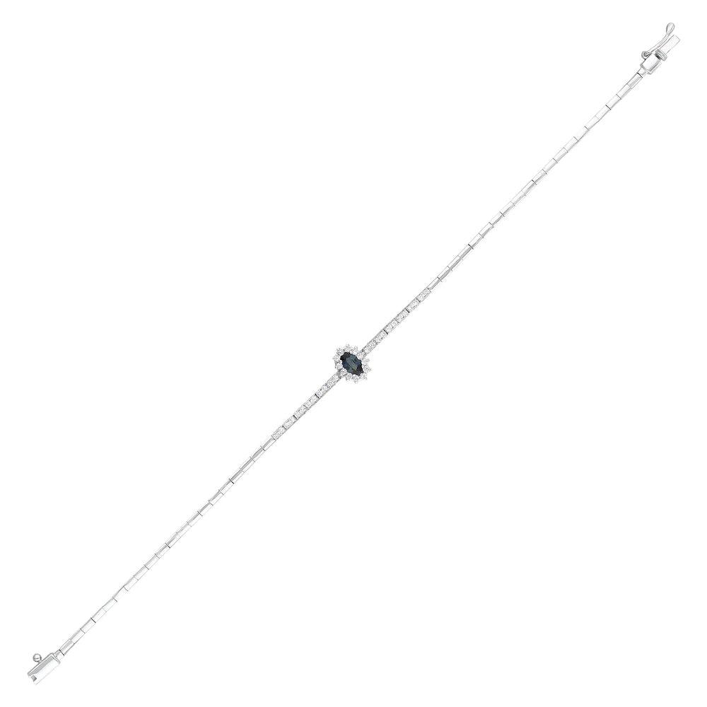0.73 Karat Voeu Safir Diamante Bracciale