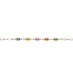 3.09 Karat Cherry Renkli Safir Diamante Bracciale