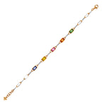3.09 Karat Cherry Renkli Safir Diamante Bracciale