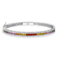 3.26 Karat Rainbow Diamante Su Yolu Bracciale