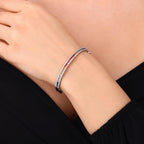 3.26 Karat Rainbow Diamante Su Yolu Bracciale