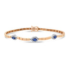 1.12 Karat Damla Safir Diamante Bracciale