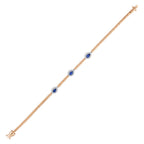 1.12 Karat Damla Safir Diamante Bracciale