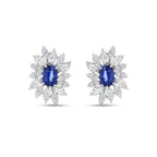 4.77 Karat Safir Pırlanta Küpe