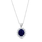 6.14 Karat Safir Pırlanta Kolye